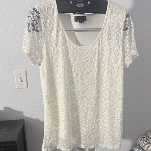 Bundle of 2- i Jeans By Buffalo Elegant White Lace Tops